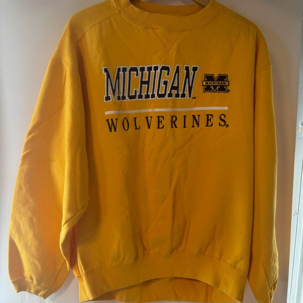 University Of Michigan Wolverines Vintage Collectible Sweatshirt Size Large
